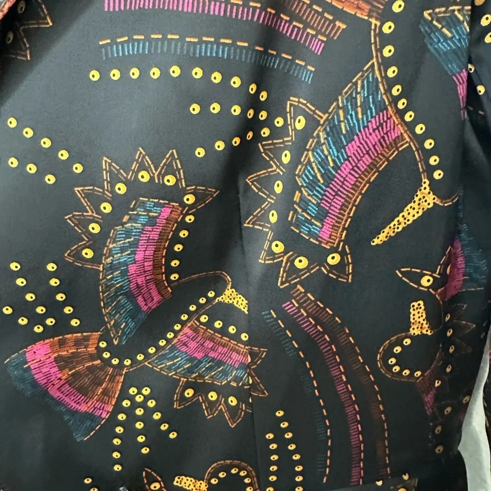 House of Harlow 1960 Elegant Black and Gold Blazer